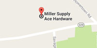 Map of Miller Supply ACE Hardware - Northampton PA